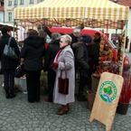 Główną atrakcją jarmarku były stoiska producentów Dolina Baryczy Poleca