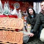 Stoisko z rękodziełem sołectwa Dziadkowo gm. Cieszków