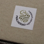 Każdy kartonik jest oznakowany logo marki regionu