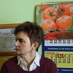 Właścicielka Romana Wróbel - w tle nominacja.