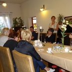 Pierwszy punkt programu - Restauracja Parkowa z pyszną kawą i ciastem na dzień dobry