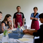 Po pracochłonnych warsztatach zasłużony obiad i przywitanie przez załogę restauracji